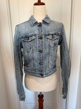 American Eagle Outfitters Light Blue Denim Jean Jacket
